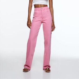 viral pink Zara jeans